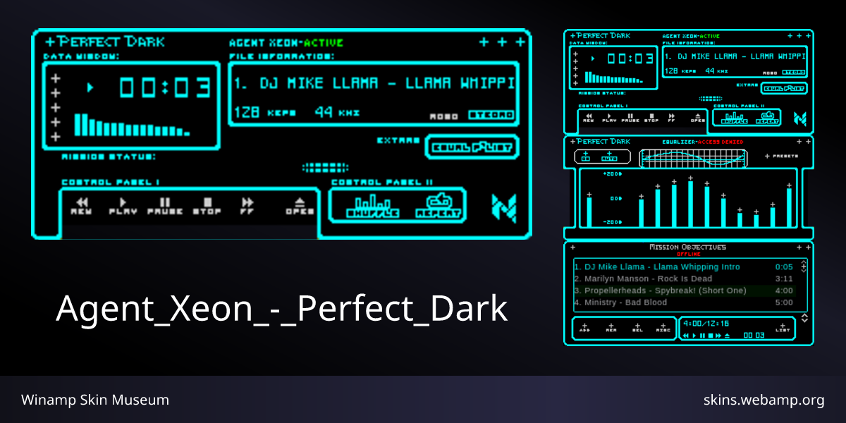 Agent_Xeon_-_Perfect_Dark.wsz - Winamp Skin Museum