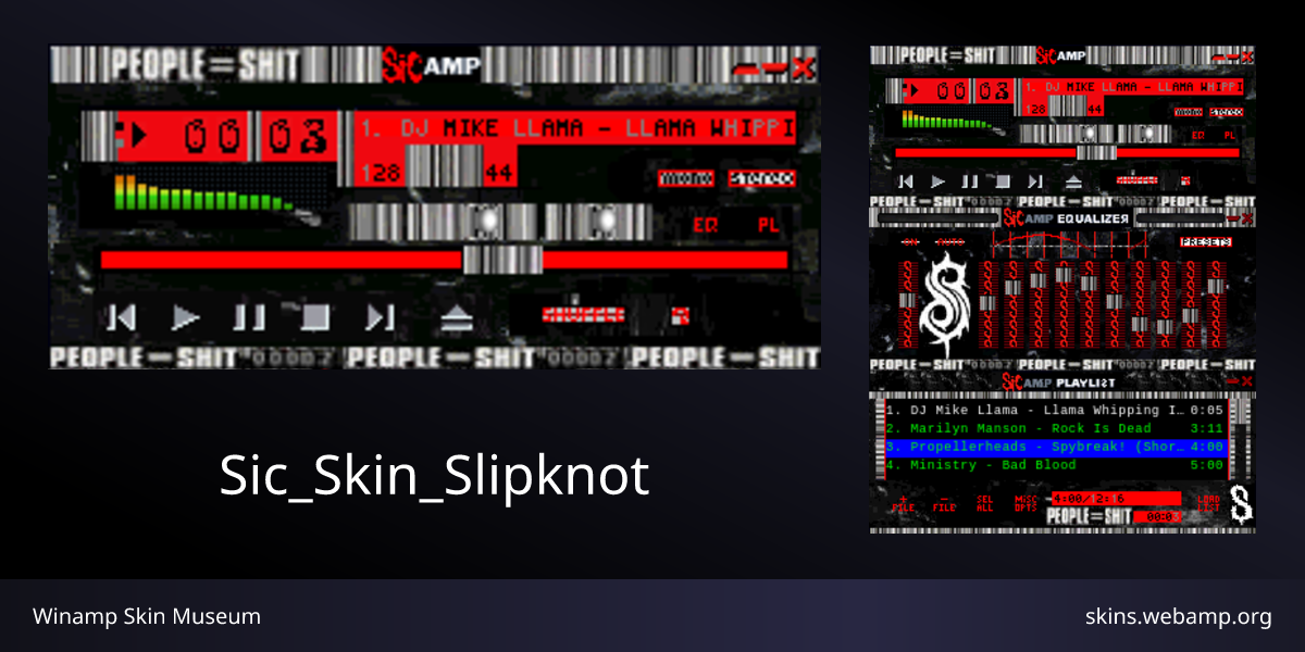 Sic_Skin_Slipknot.wsz - Winamp Skin Museum