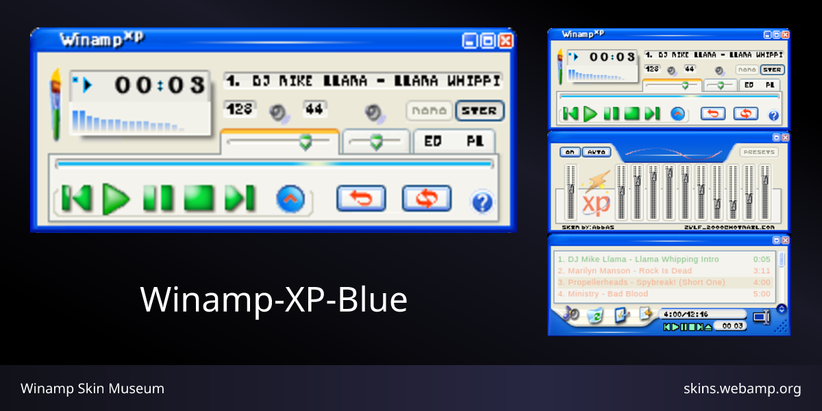 Winamp Xp Bluewsz Winamp Skin Museum